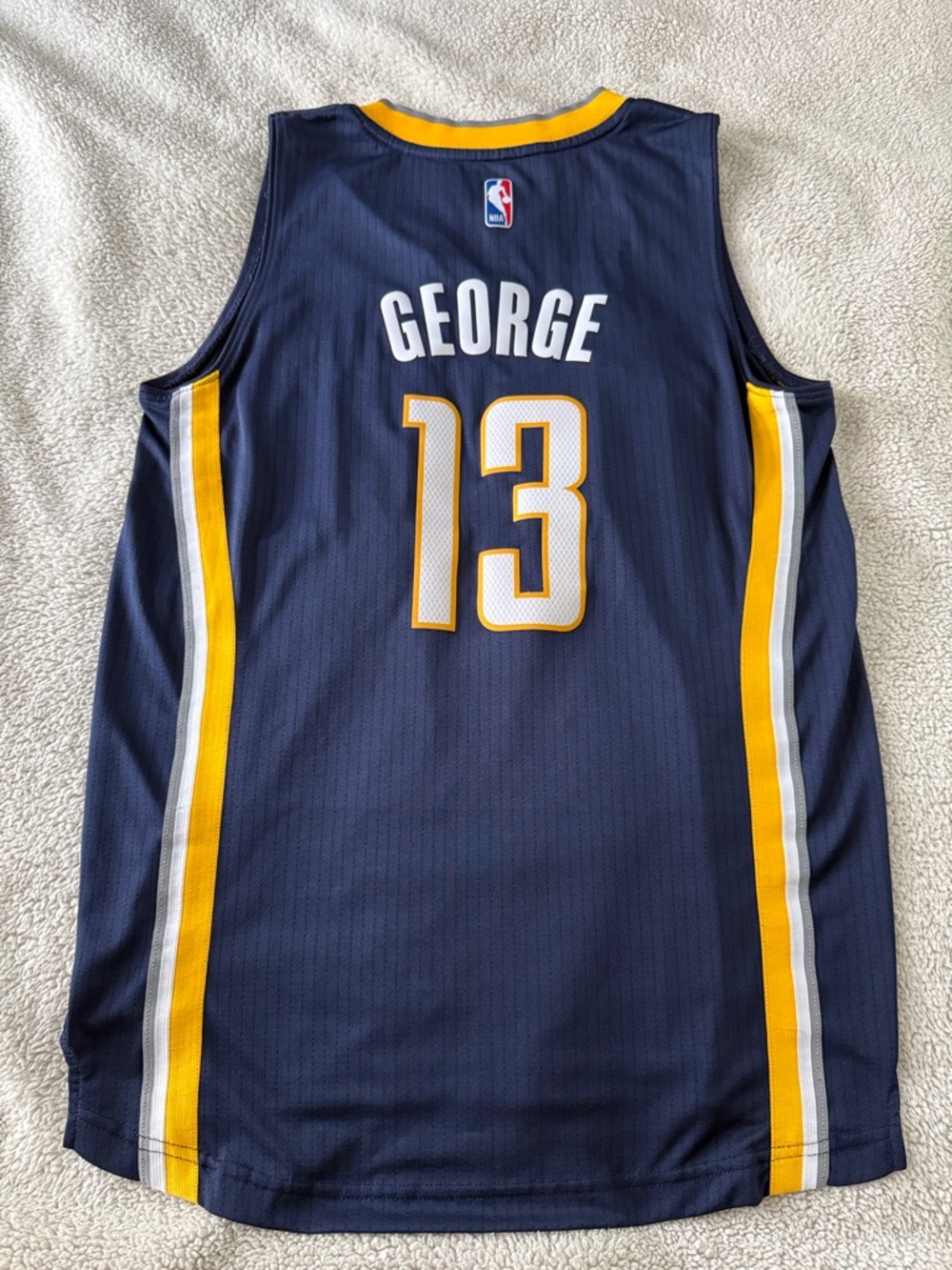 RARE Indiana Pacers #13 Paul George NBA Adidas Swingman Jersey